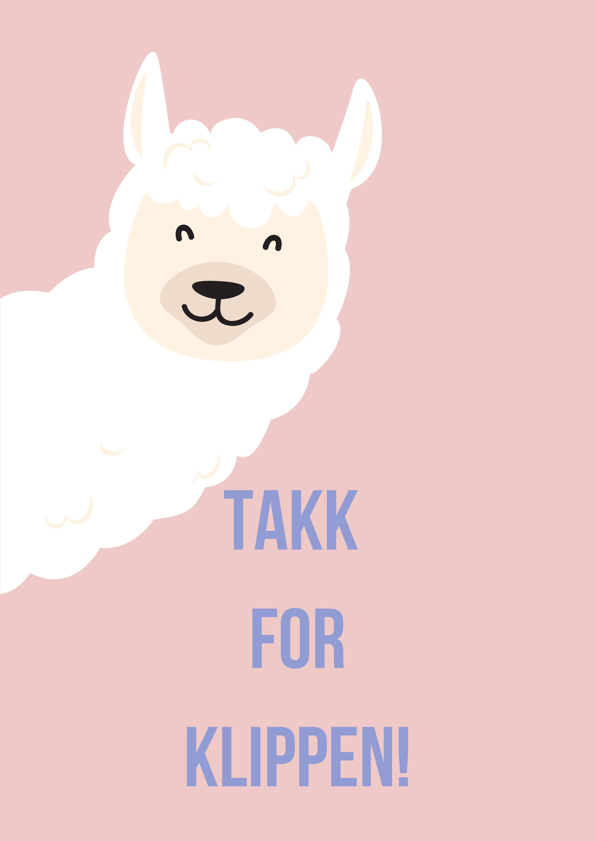 Takk for klippen rosa