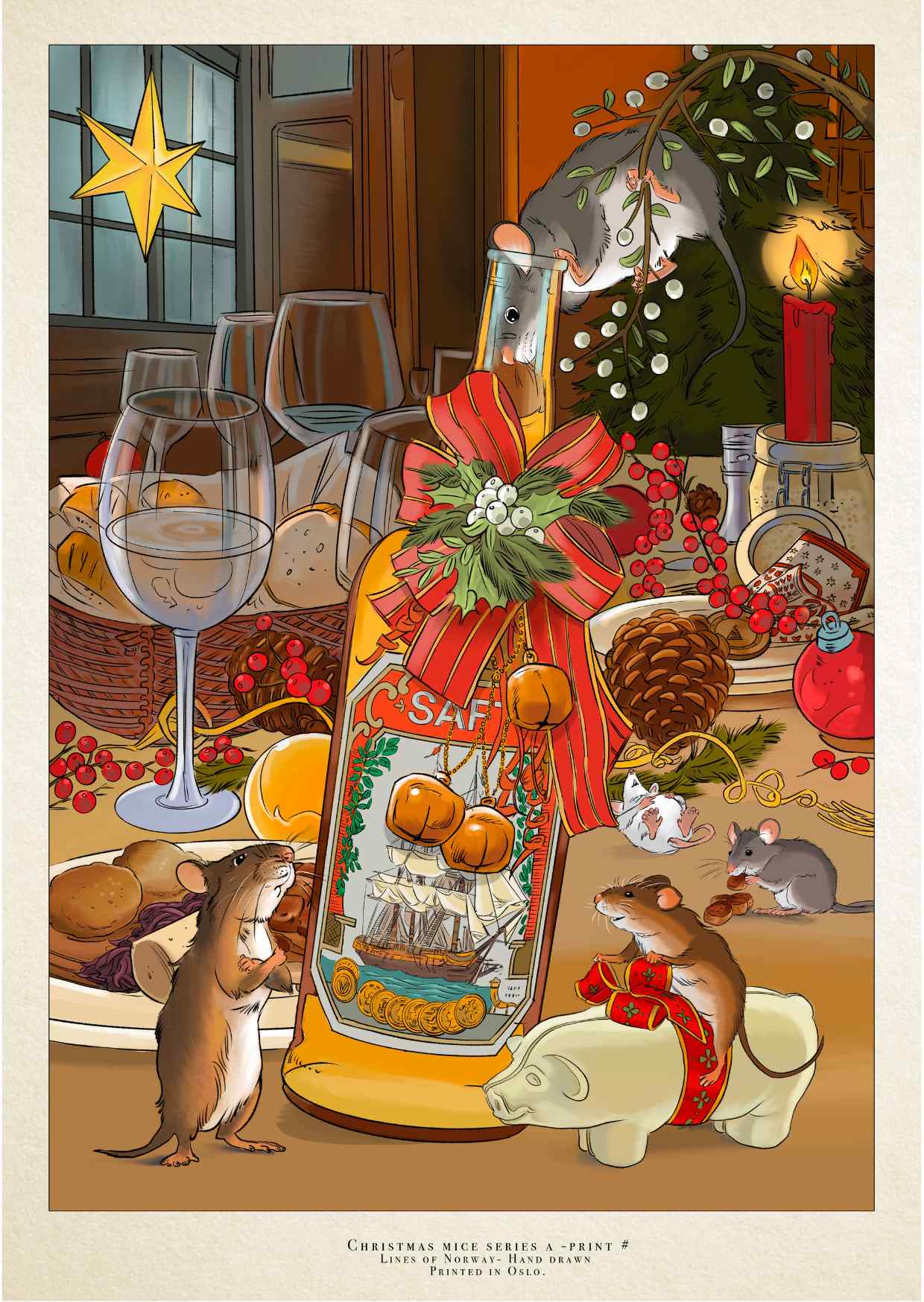 Julemiddag print