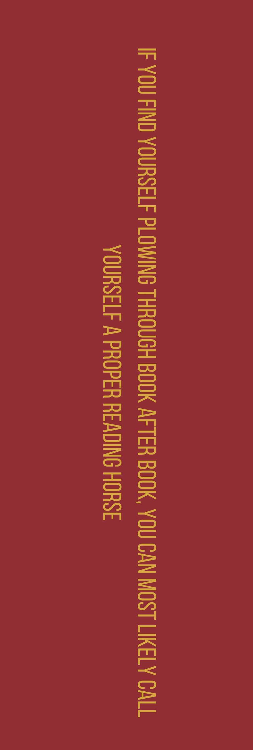 Reading horse bokmerke