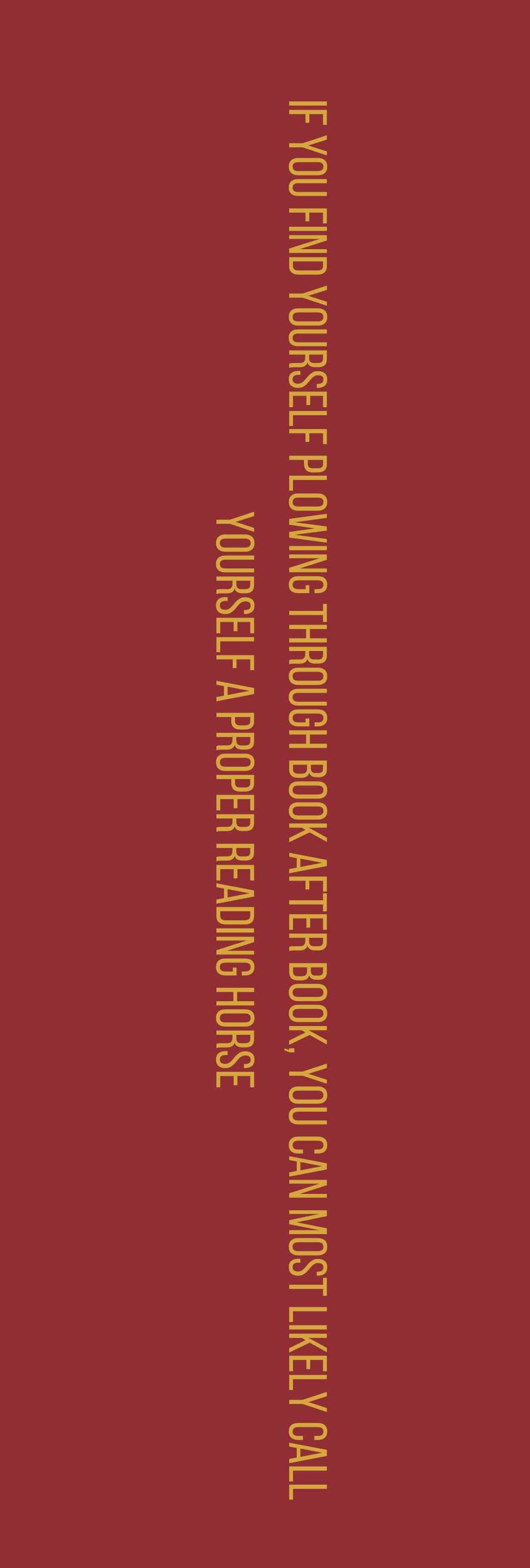 Reading horse bokmerke