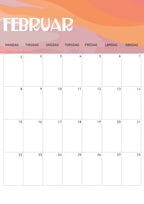 2027 Retro Kalender